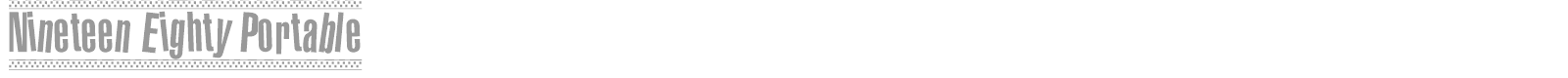 1980 Portable font preview